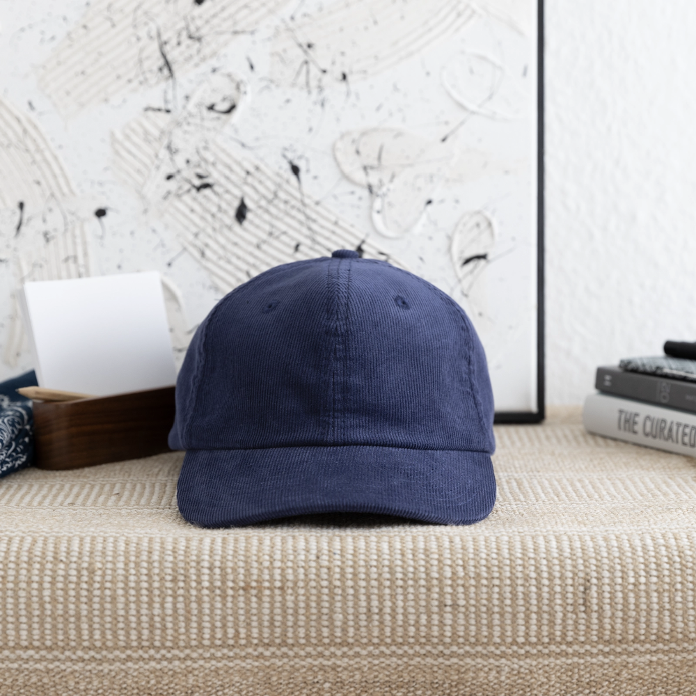 Casquette en velours côtelé personnalisable en broderie – Image 3