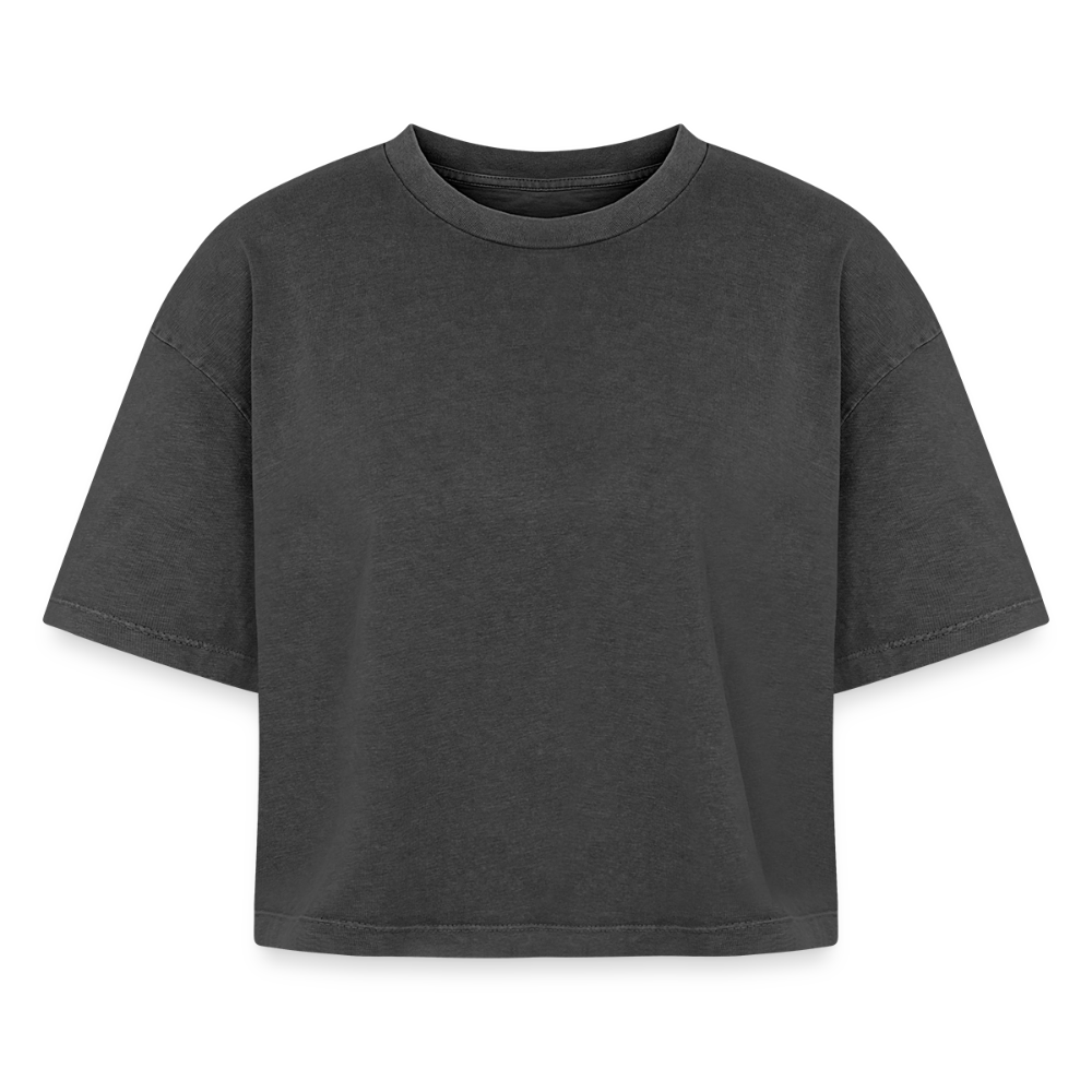 T-shirt femme boxy effet acid wash Premium