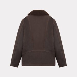 CHEVIGNON manteau cuir cameraman marron – Image 3