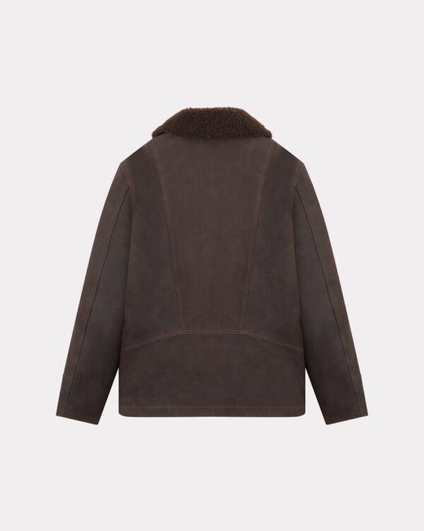 CHEVIGNON manteau cuir cameraman marron