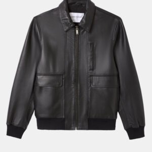 CHEVIGNON blouson en cuir paolo noir – Image 2