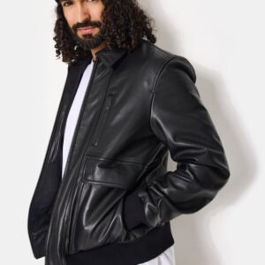 CHEVIGNON blouson en cuir paolo noir – Image 3