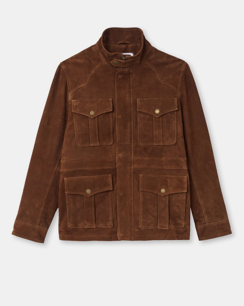 CHEVIGNON veste en cuir dagger marron – Image 9