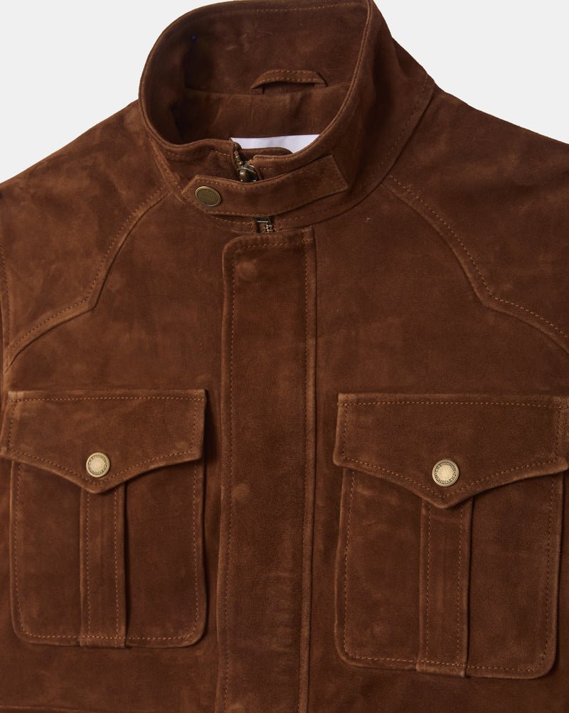 CHEVIGNON veste en cuir dagger marron – Image 4