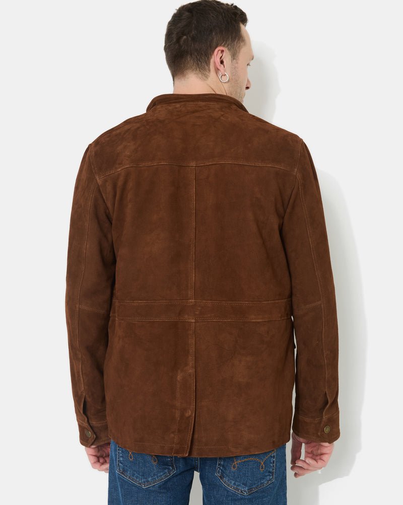 CHEVIGNON veste en cuir dagger marron – Image 8