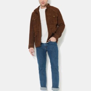 CHEVIGNON veste en cuir dagger marron – Image 2