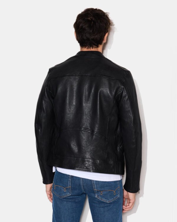 CHEVIGNON veste en cuir duke noir