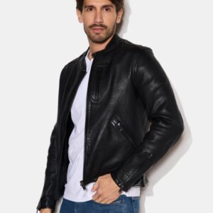 CHEVIGNON veste en cuir duke noir – Image 7