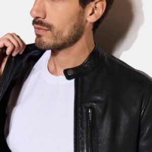 CHEVIGNON veste en cuir duke noir – Image 4