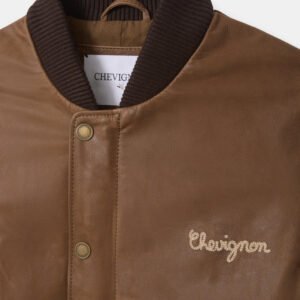 CHEVIGNON veste en cuir dallas marron – Image 4