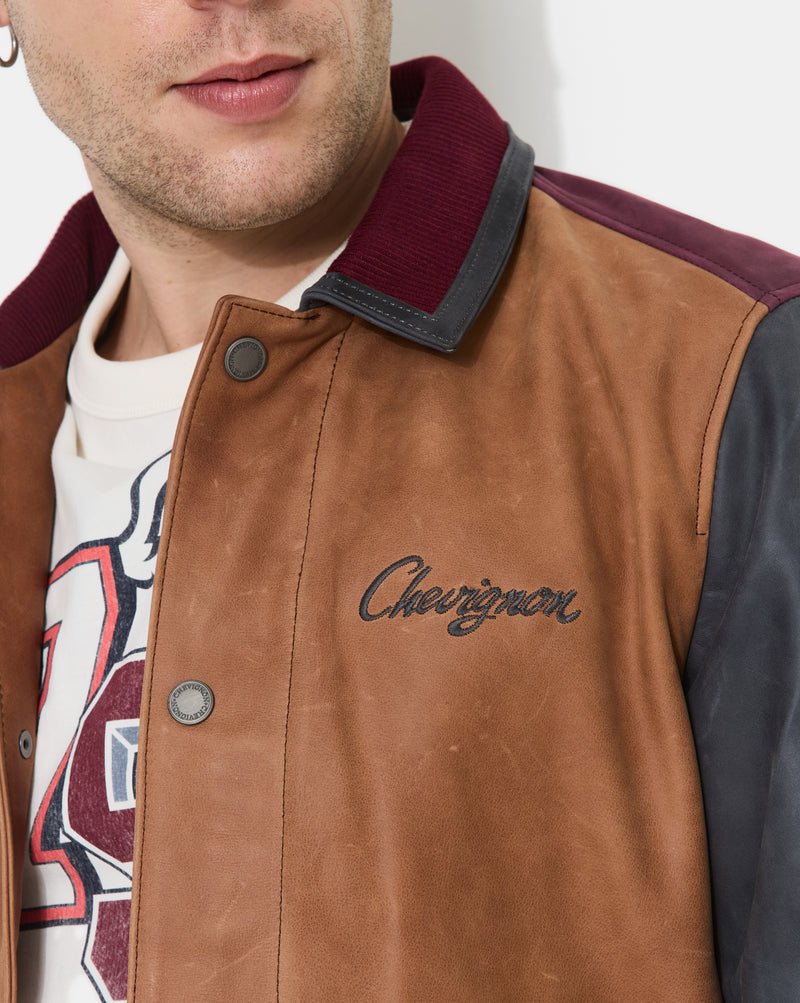 CHEVIGNON blouson en cuir dearest beige – Image 5