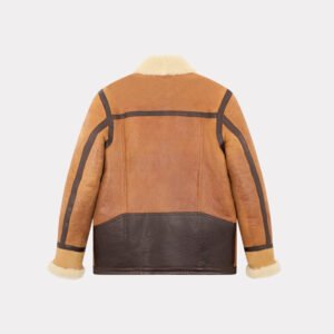CHEVIGNON manteau cameraman cuir marron – Image 5